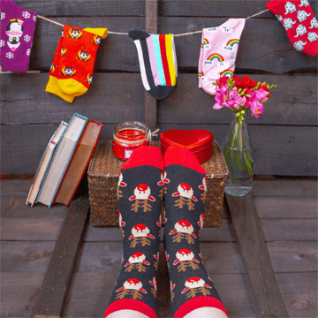 جوراب چتیک طرح گوزن قرمز