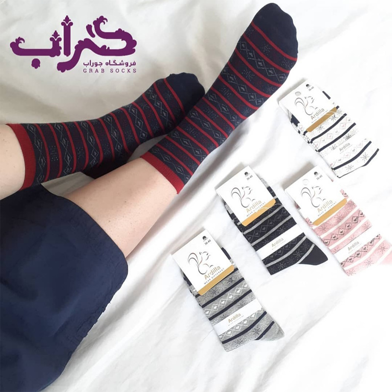 جوراب ساقدار زنانه طرح دار آردیلا
