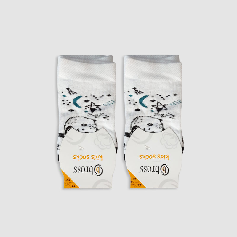 جوراب مچی طرحدار دخترانه bross - طرح1