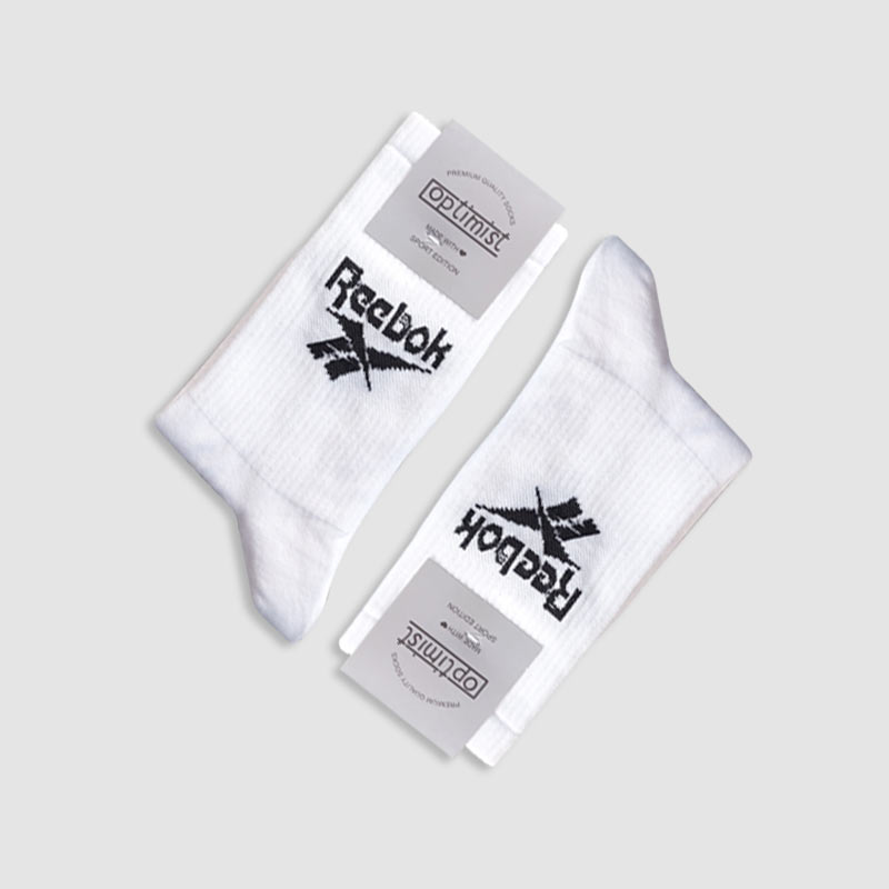 جوراب ساقدار اسپرت طرح Reebok - سفید