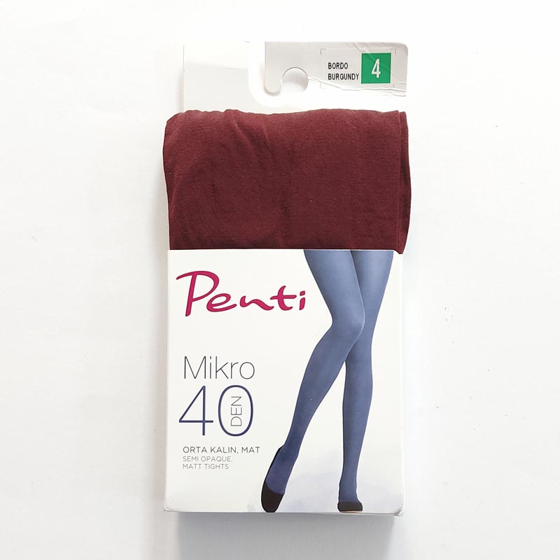 جوراب شلواری زنانه نمره 40 penti‎‎ - زرشکی