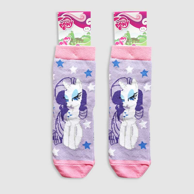 جوراب نیم ساق دخترانه شخصیت کارتونی pony‎‎ - طرح 8