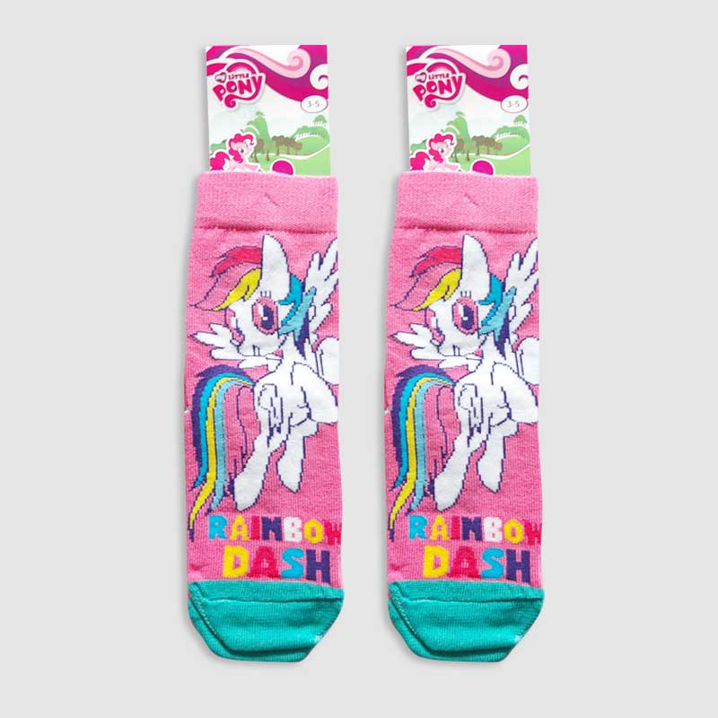 جوراب نیم ساق دخترانه شخصیت کارتونی pony‎‎ - طرح 2