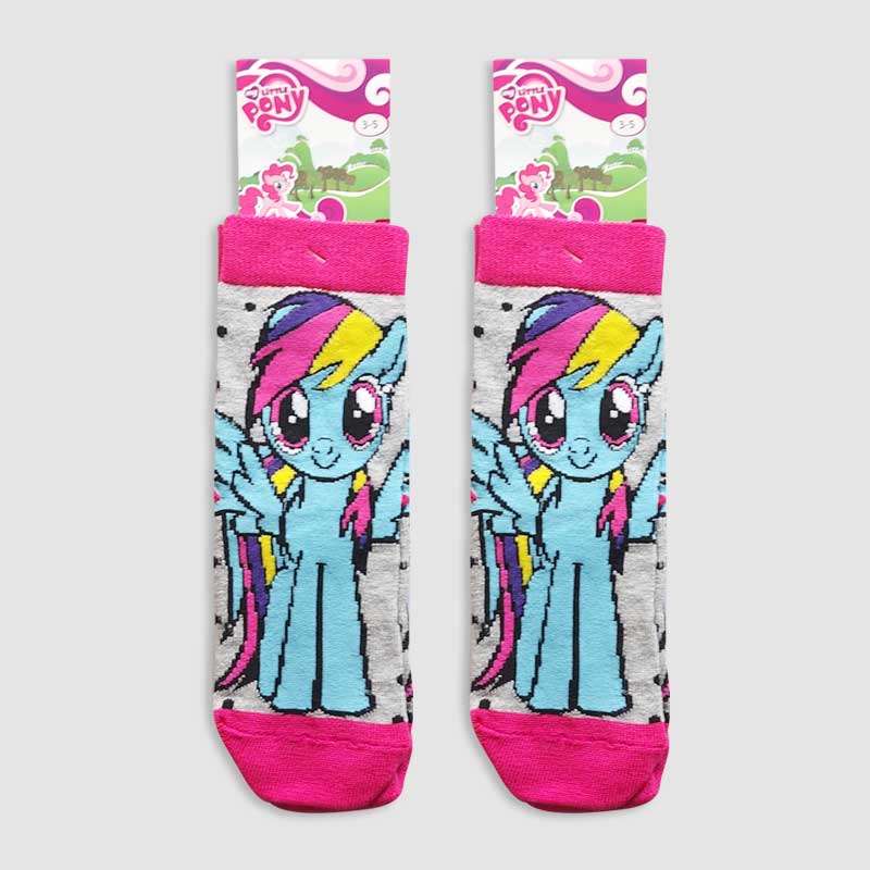 جوراب نیم ساق دخترانه شخصیت کارتونی pony‎‎ - طرح 3