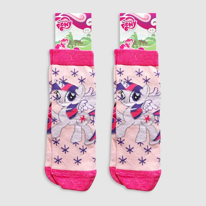 جوراب نیم ساق دخترانه شخصیت کارتونی pony‎‎ - طرح 4