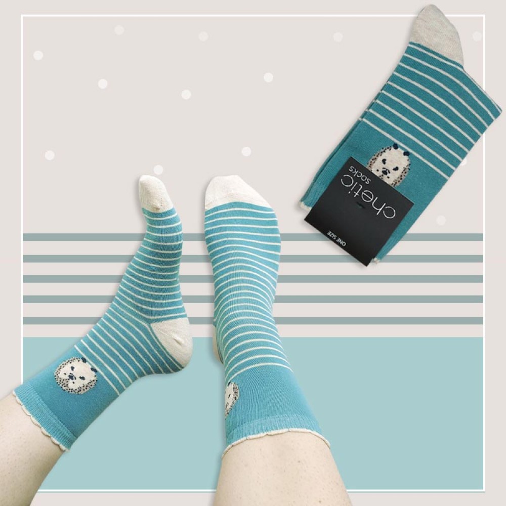 جوراب ساقدار زنانه چتیک طرح راه راه‎‎