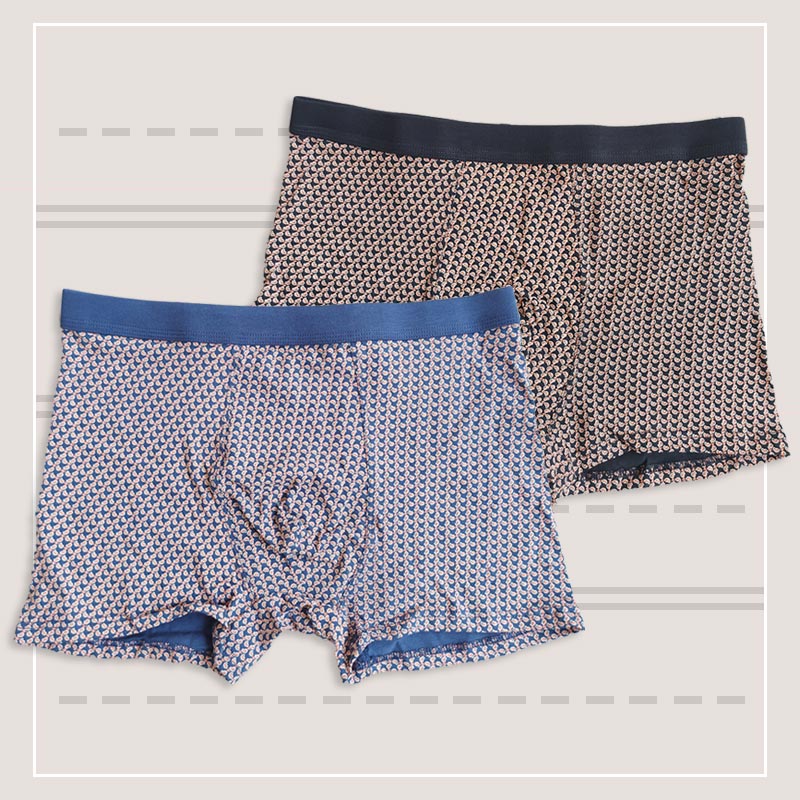 پک 2 عددی شورت پادار مردانه طرح بته جقه‎