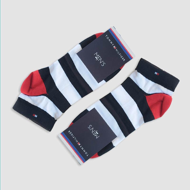 جوراب مچی مردانه راه راه رنگی Tommy‎ - رنگ4