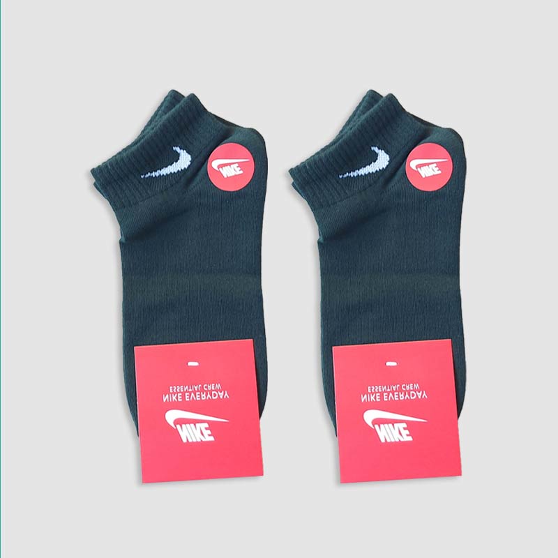 جوراب مچی زنانه طرح رنگی نایک‎ - سبز یشمی