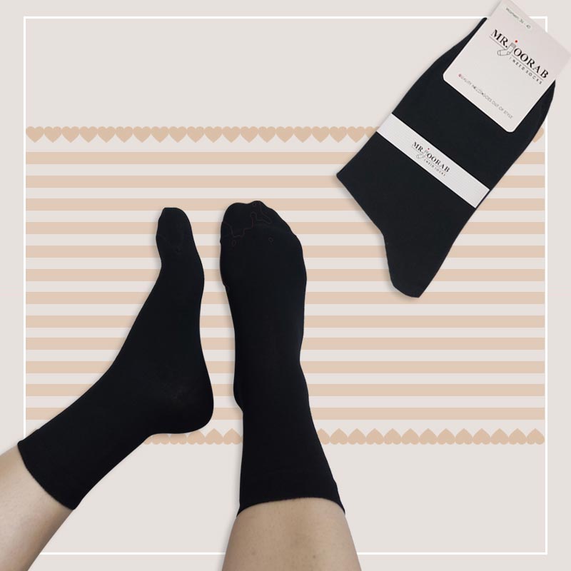 جوراب ساقدار زنانه ساده مستر جوراب‎ 