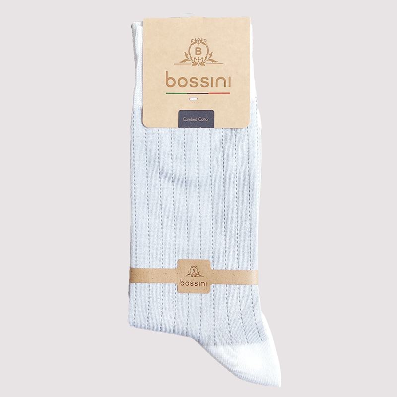 جوراب کلاسیک مردانه طرح خط چینbossini