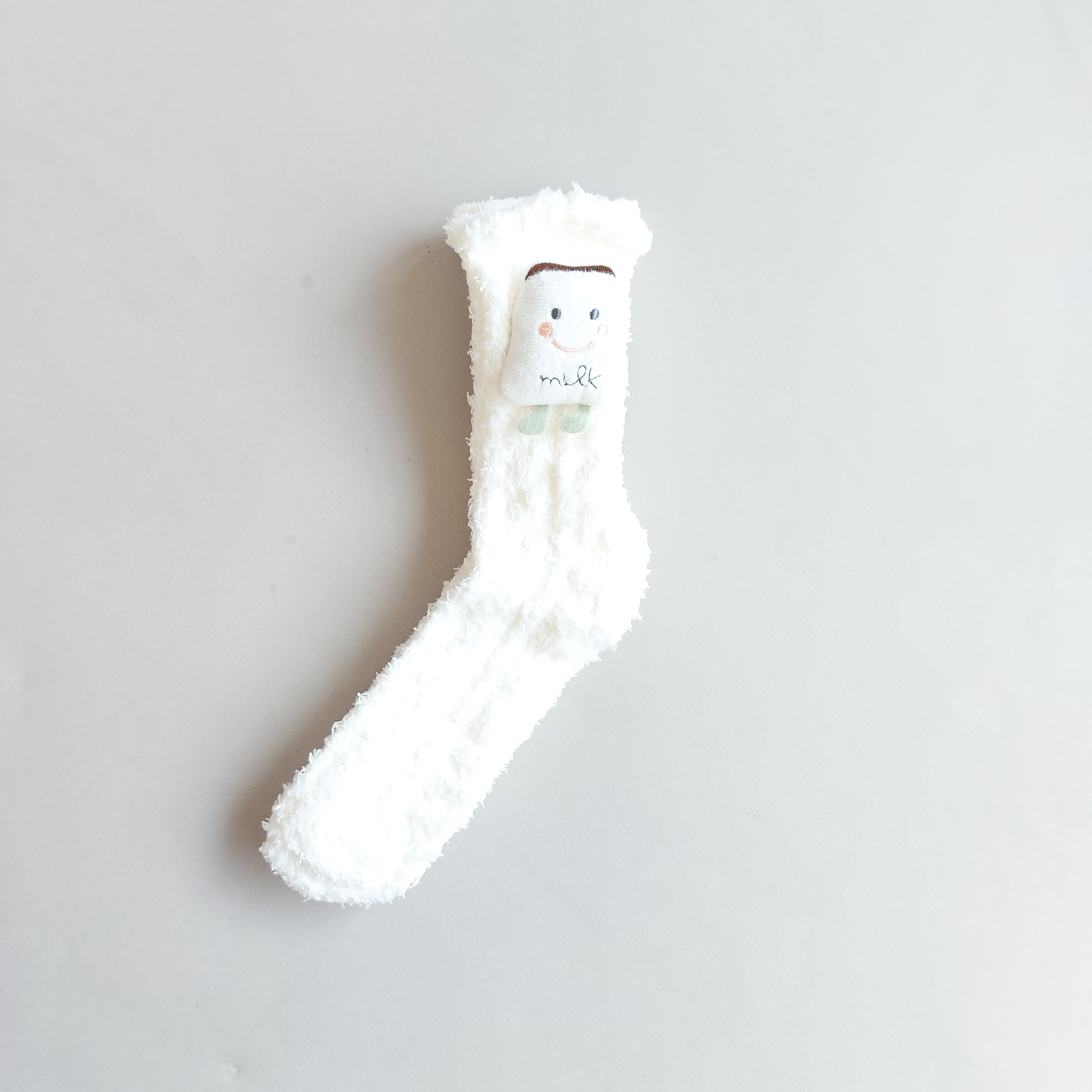 جوراب نیم ساق زنانه بوکله طرح عروسک فانتزی 