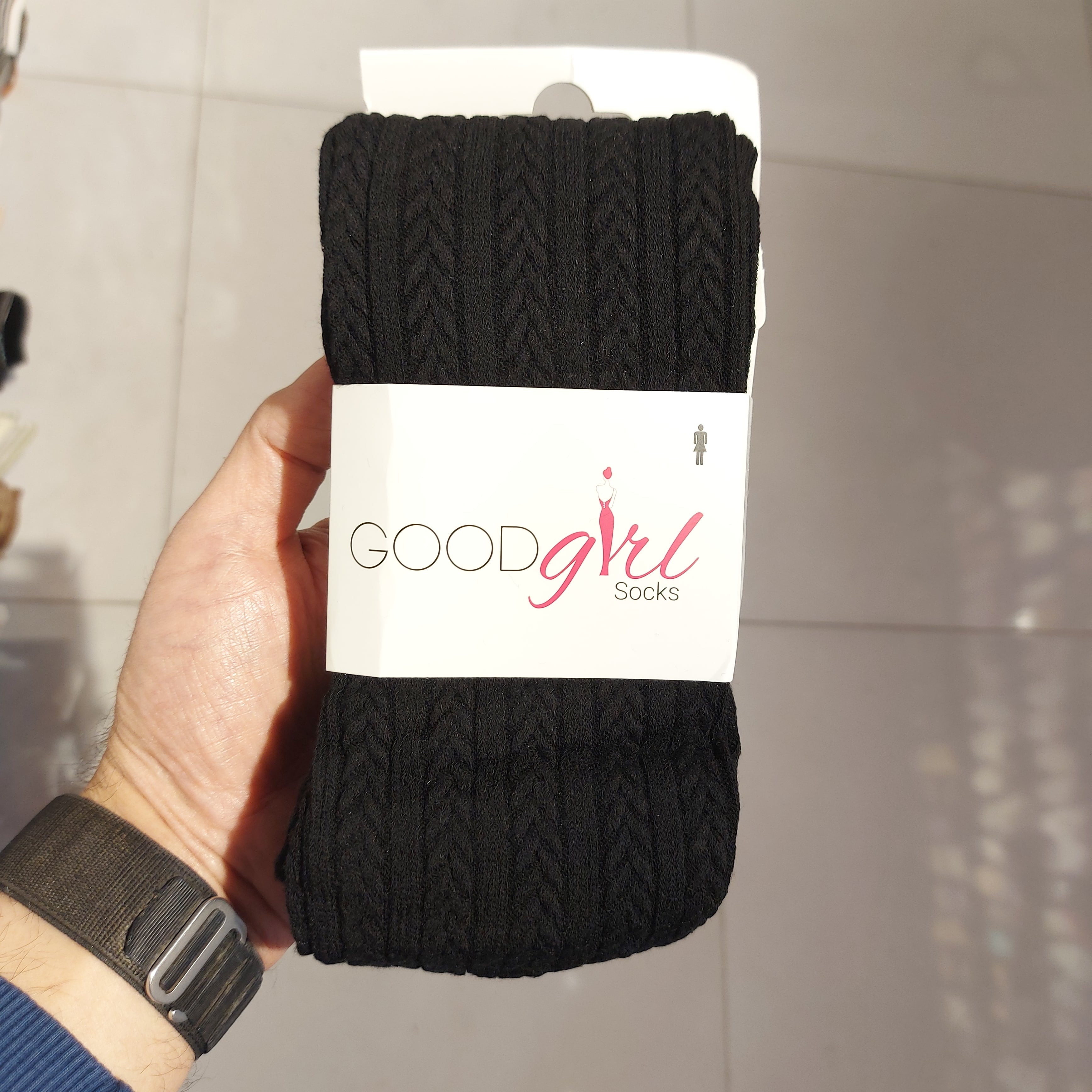 جوراب شلواری زنانه طرح بافت خوشه گندم Good girl