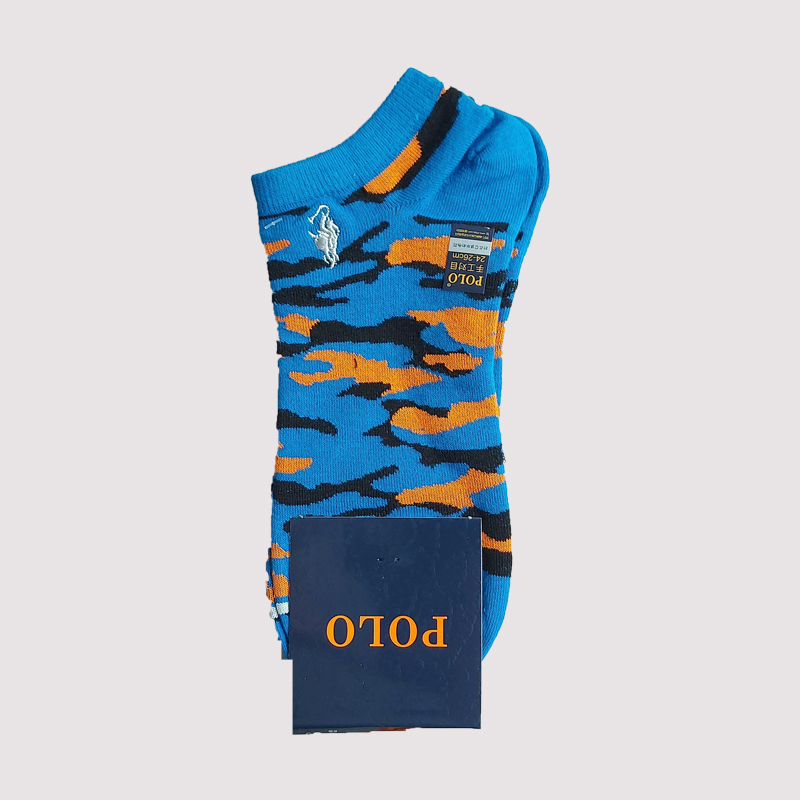 جوراب زیر قوزک مردانه گلدوزی شده چریکی polo