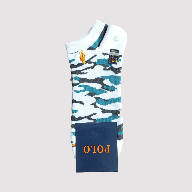 جوراب زیر قوزک مردانه گلدوزی شده چریکی polo