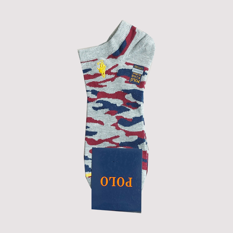 جوراب زیر قوزک مردانه گلدوزی شده چریکی polo