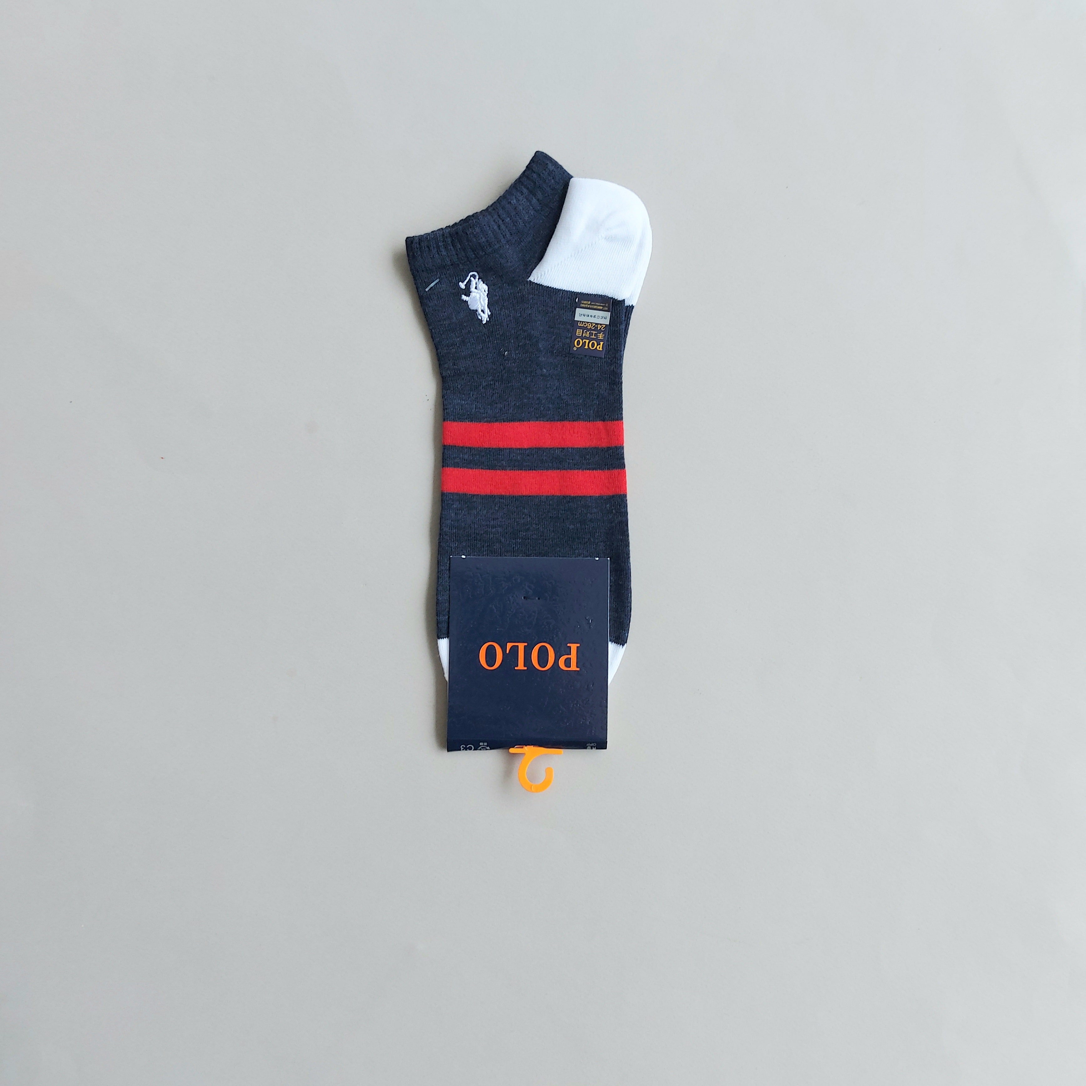 جوراب مچی مردانه طرحدار گلدوزی شده polo