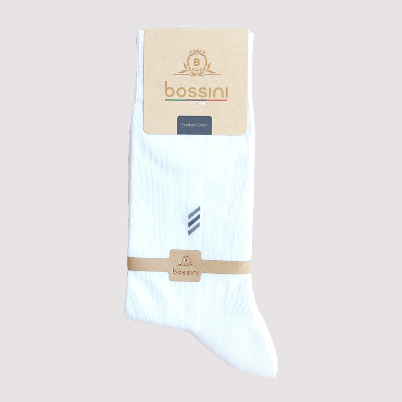 جوراب کلاسیک مردانه طرح سه لاین bossini