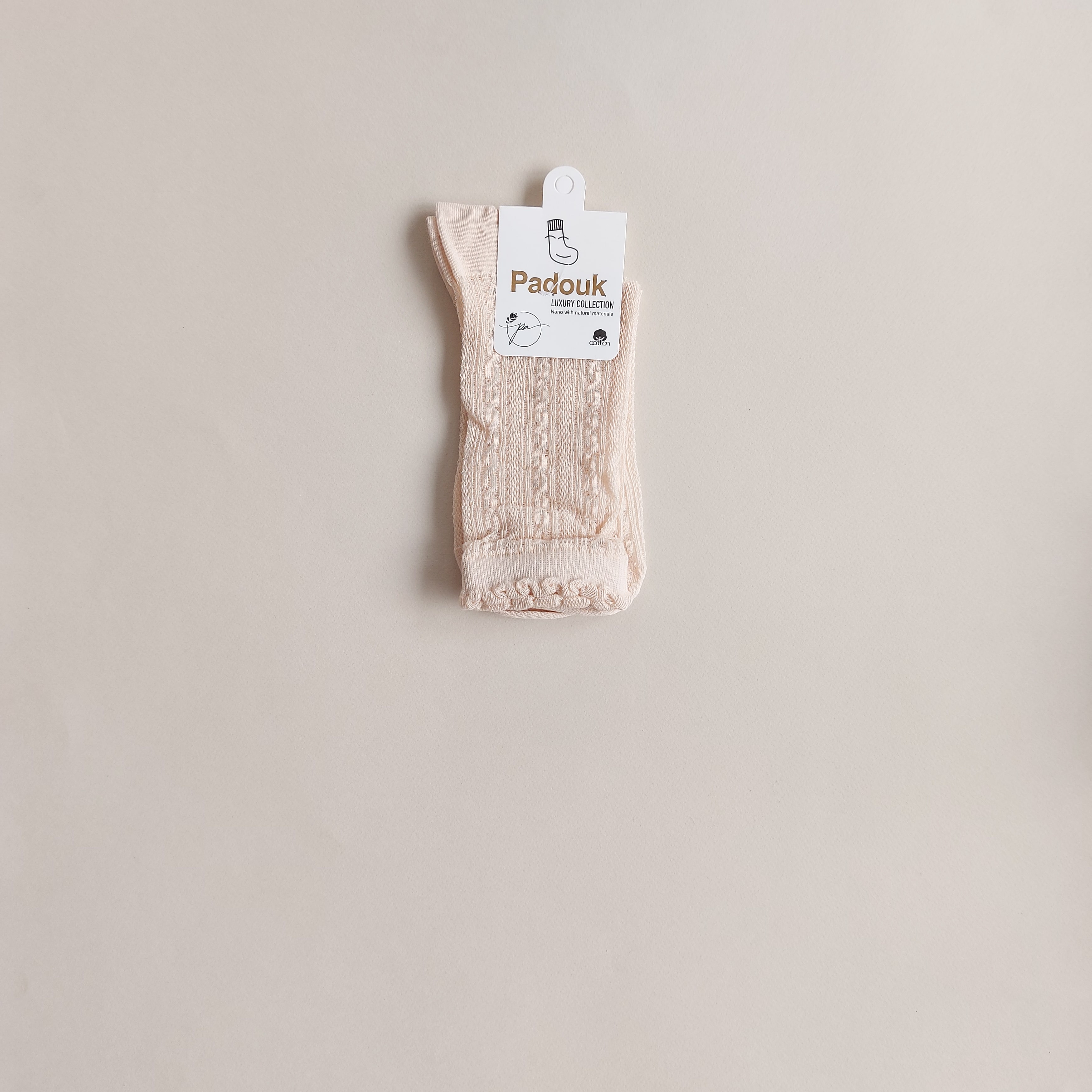 جوراب ساقدار زنانه توری طرح زنجیری پادوک