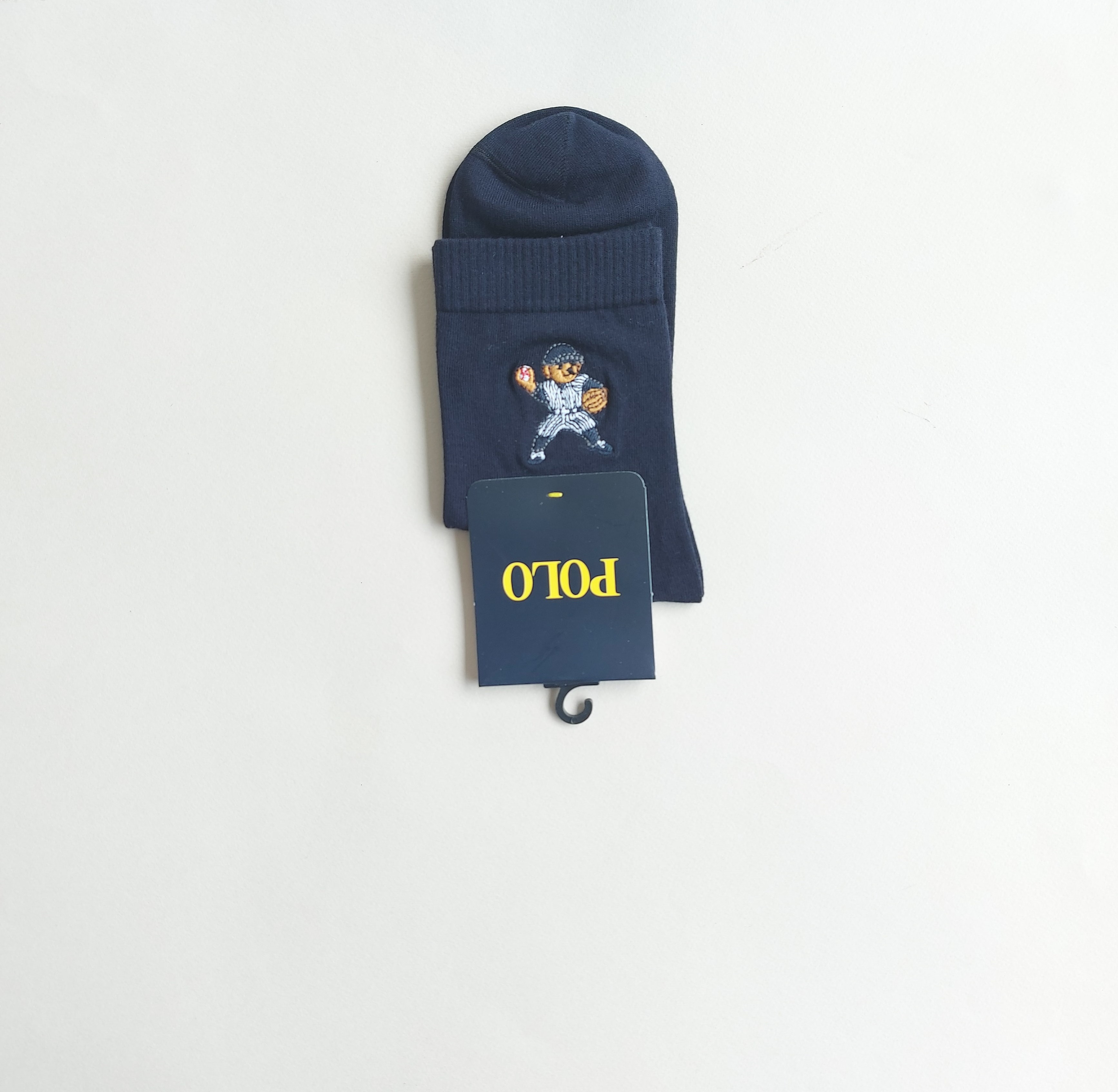 جوراب نیم ساق مردانه گلدوزی شده خرس تدی فوتبالیست