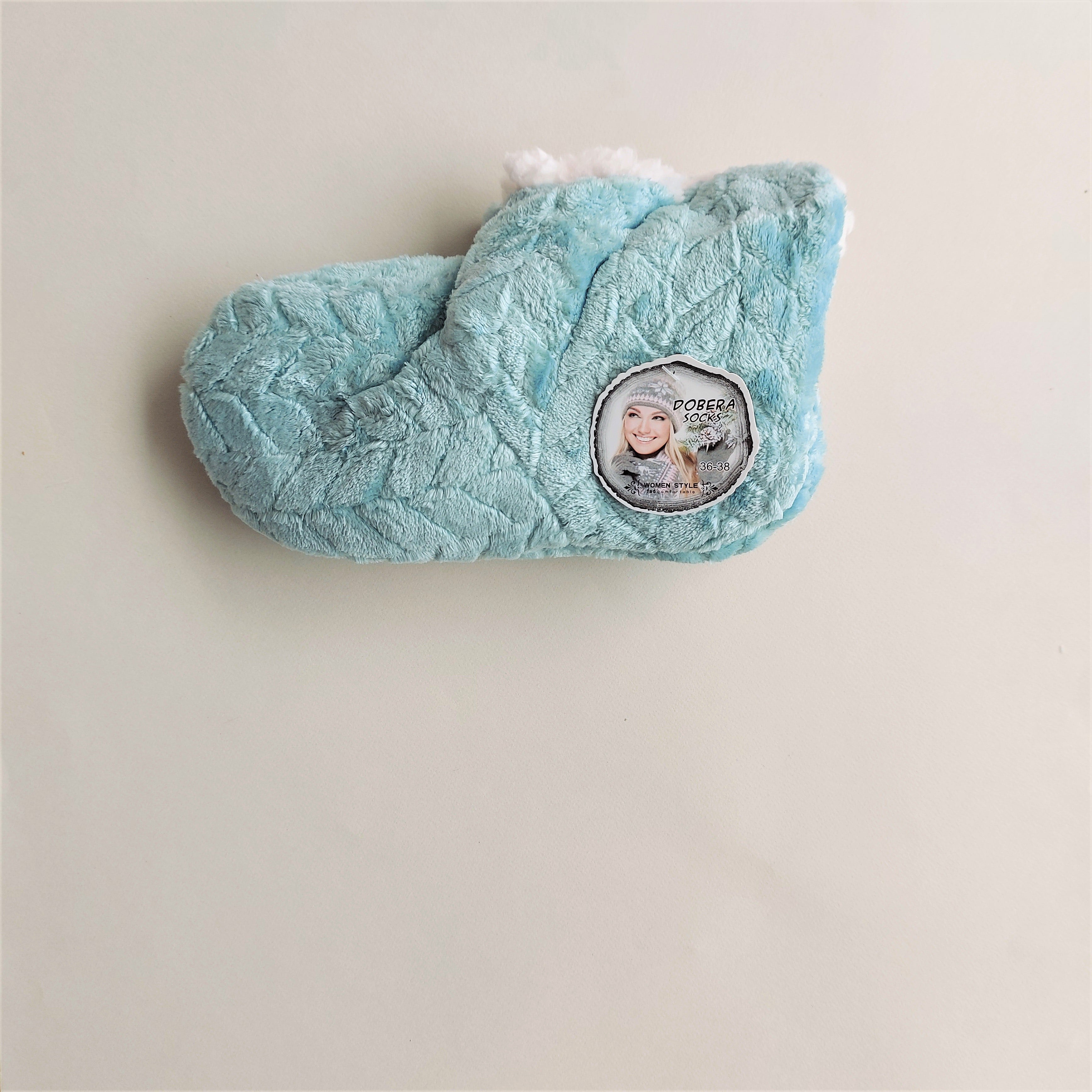 پاپوش زمستانه زنانه ساده مخملی داخل کرک